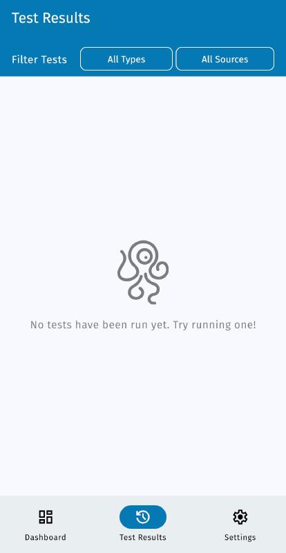 Delete all tests results